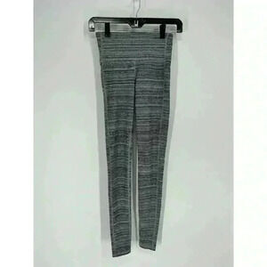 ATHLETA JACQUARD CHATURANGA LEGGINGS TEXTURED GRAY WOMEN'S SIZE XXS SIZE 2XS GYM